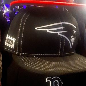 Black & White Patriots Snapback